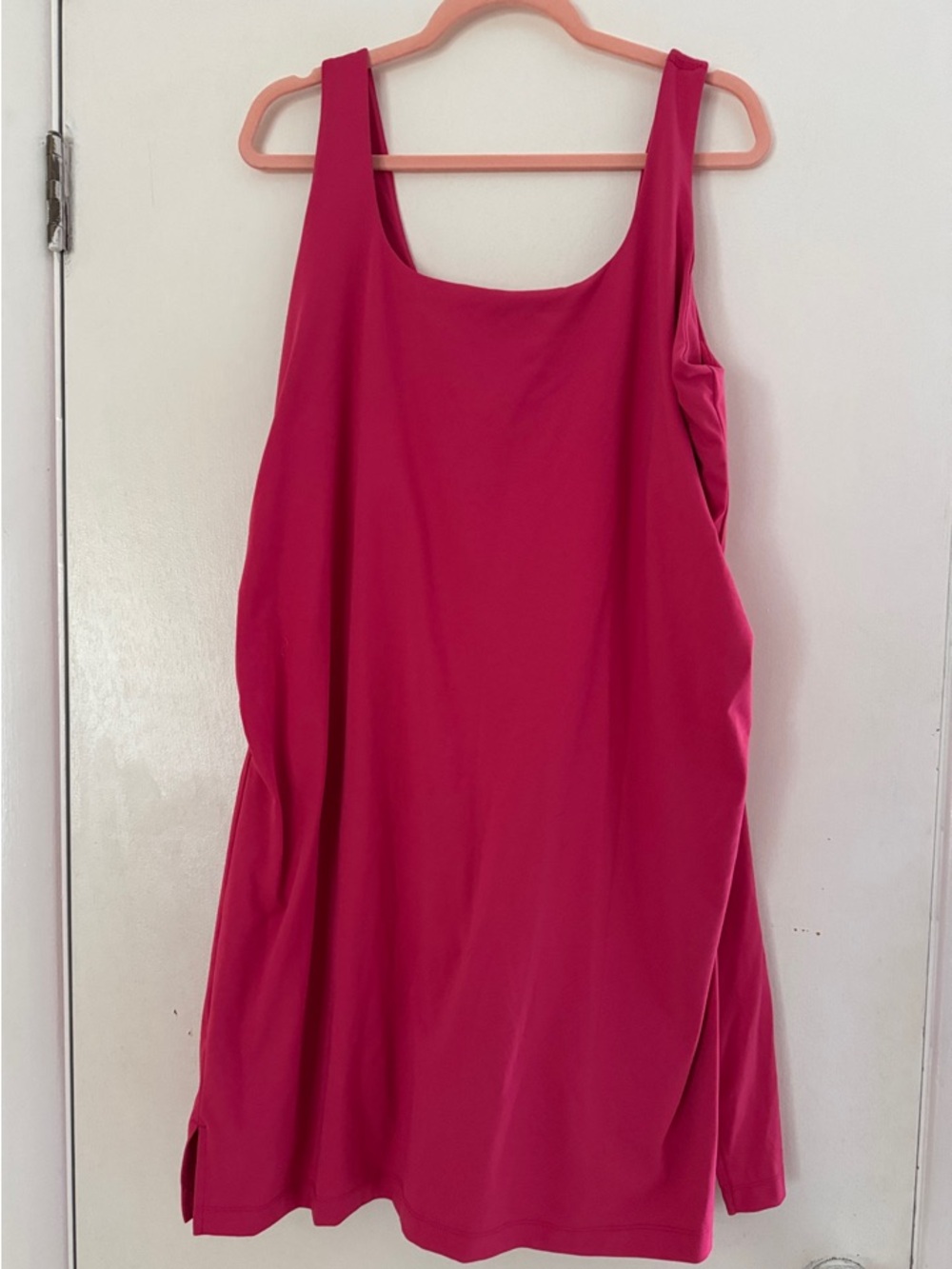 Old Navy Pink Active Dress with Shorts and Built-In Bra